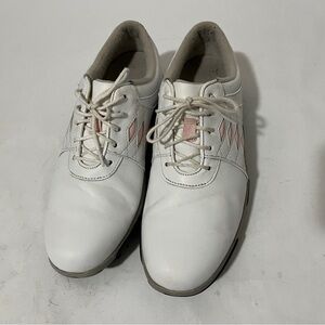 FootJoy Women's Summer Series Golf Shoes Retro Pink Argyle, Style 98802, 7.5M